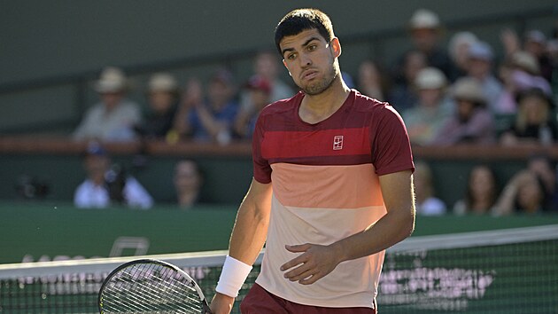 Carlos Alcaraz v semifinále turnaje v Indian Wells.