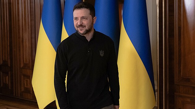 Ukrajinsk� prezident Volodymyr Zelenskyj (12. b�ezna 2025)