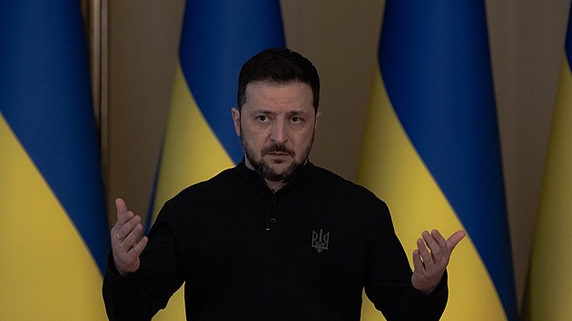 Ukrajinsk� prezident Volodymyr Zelenskyj (12. b�ezna 2025)