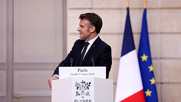 Francouzsk� prezident Emmanuel Macron (17. b�ezna 2025)