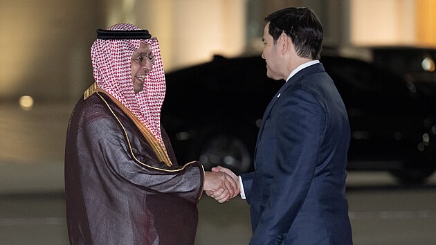 Americký ministr zahraničí Marco Rubio přiletěl do Saúdské Arábie. (10. března 2025)