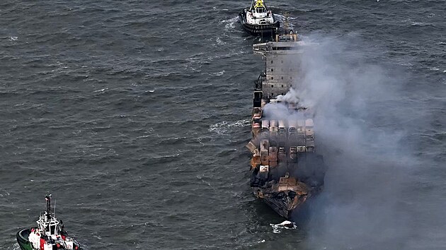 N�kladn� lo� Solong se srazila s ropn�m tankerem Stena Immaculate u pob�e�� v�chodn� Anglie. (11. b�ezna 2025)