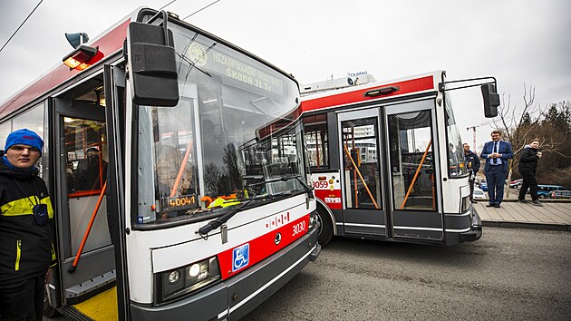 Brno se rozlouilo s trolejbusy 21Tr. Na slavnostn akci pily stovky lid. (15. bezna 2025)