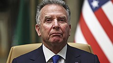 Americký vyslanec pro Blízký východ Steve Witkoff se úastní rozhovoru po...