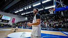 Stephen Brown z Nymburka po zápase se Szombathely v Lize mistrů.