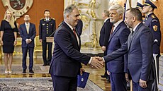 Prezident republiky Petr Pavel jmenoval na Pra�ském hrad� nového p�edsedu...