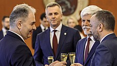 Prezident republiky Petr Pavel jmenoval na Pra�ském hrad� nového p�edsedu...