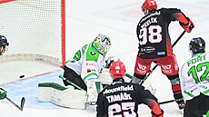 Hradecký Radovan Pavlík skóruje v prvním čtvrtfinále s Mladou Boleslaví
