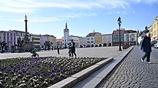 Velké nám�stí v Krom��í�i. (b�ezen 2025)