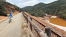 Minas de Ríotinto � cyklostezka vedená na t�lese bývalé �elezni�ní trati