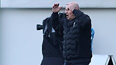 Plzeský trenér Miroslav Koubek bhem utkání proti Baníku Ostrava