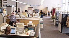 Rozsvícením �erveného sv�tla za�alo 30. ledna v Praze vysílání Rádia Svobodná...