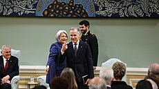 Nový kanadský premiér, ekonom Mark Carney z Liberální strany.(14. bezna 2025)
