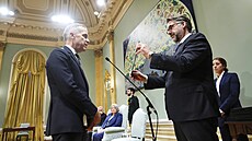 Nový kanadský premiér, ekonom Mark Carney z Liberální strany.(14. bezna 2025)