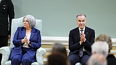 Nový kanadský premiér, ekonom Mark Carney z Liberální strany (14. bezna 2025)