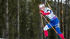 Jessica Jislová b�í zkrácený vytrvalostní závod v Pokljuce.