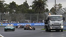 Lando Norris za safety car.