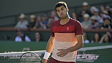 Carlos Alcaraz v semifinále turnaje v Indian Wells.