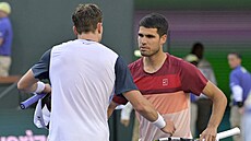 Carlos Alcaraz a Jack Draper po semifinále turnaje v Indian Wells.