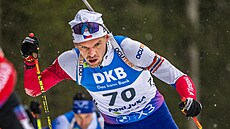 Adam Václavík ve vytrvalostním závod na Pokljuce.