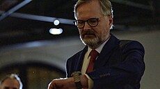 Premiér a p�edseda ODS Petr Fiala po jednání lídr� stran ve Sn�movn� (13....