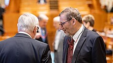 Senátor za ODS a TOP 09 Tomá� Töpfer p�i jednání Senátu 27. února 2025