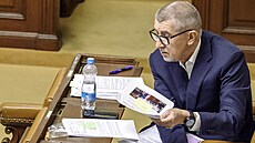 P�edseda ANO Andrej Babi� p�i jednání Sn�movny (�14. b�ezna 2025)
