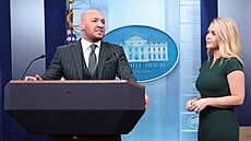 MMA zápasník Conor McGregor nav�tívil Bílý d�m. (17. b�ezna 2025)