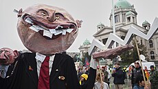 V B�lehrad� demonstrovalo p�es 100 000 lidí proti korupci. (15. b�ezna 2025)