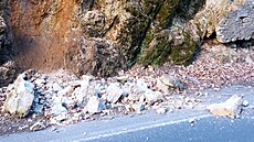 Sesuv v karlovarské Slovenské ulici