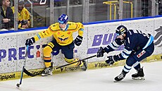 Momentka z pátého utkání p�edkola play off mezi �eskými Bud�jovicemi a Libercem.