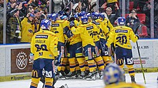 eskobudjovití hokejisté slaví postup do tvrtfinále play off.