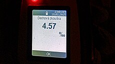 I takové hodnoty dechové zkou�ky mívají lidé, kte�í to p�e�enou s alkoholem a...