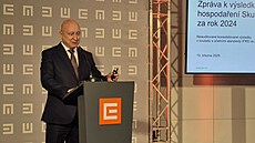 Generální editel a pedseda pedstavenstva Daniel Bene na tiskové konferenci...