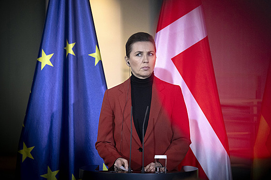 Mette Frederiksenová p�i náv�t�v� N�mecka (28. ledna 2025)