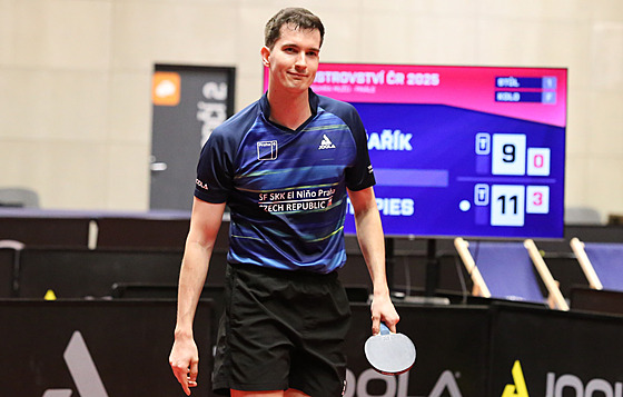 David Reit�pies se raduje z vít�zství ve finále mistrovství republiky stolních...