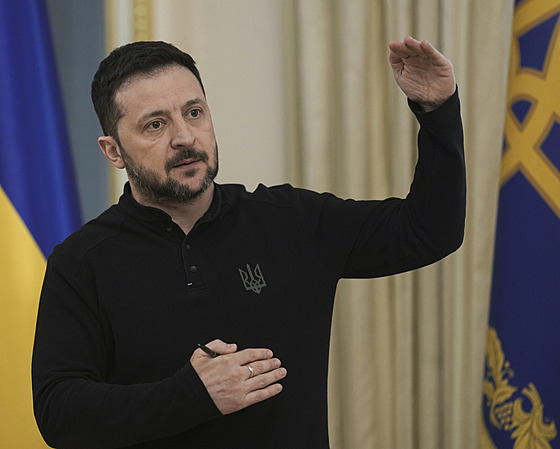 Ukrajinský prezident Volodymyr Zelenskyj. (28. b�ezna 2025)