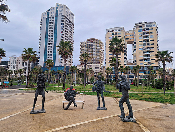 Albánie msto Dra na pobeí Jaderského moe