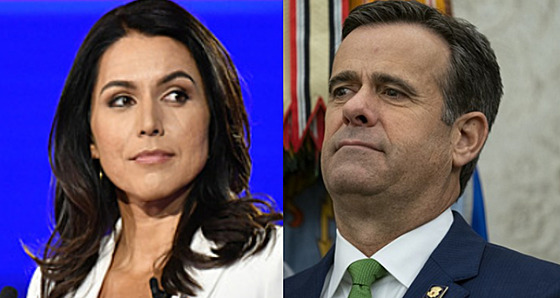 Zleva: Tulsi Gabbardová, John Ratcliffe