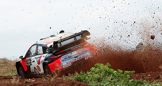 Ott Tänak b�hem Safari rallye Ke�a