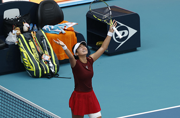 Šwiateková podlehla v Miami překvapení z Filipín, Menšík zná soupeře pro čtvrtfinále