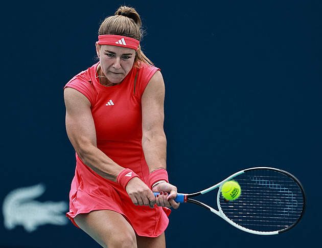 Muchová v Miami prohrála se Svitolinovou, Andrejevová přišla o vítěznou šňůru