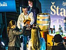 Brnnský pivovar Starobrno slavnostn poktil svj nový leák, nazvaný tatl...
