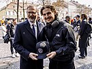Petr Fiala zahájil kampa� SPOLU na pra�ském And�lu. (25. 3. 2025)