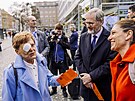 Petr Fiala zahájil kampa� SPOLU na pra�ském And�lu. (25. 3. 2025)