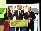 Koalice SPOLU zahájila kampa� do sn�movních voleb. Na snímku Markéta Pekarová...