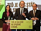 Koalice SPOLU zahájila kampa� do sn�movních voleb. Na snímku Markéta Pekarová...