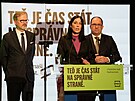Koalice SPOLU zahájila kampa� do sn�movních voleb. Na snímku Markéta Pekarová...