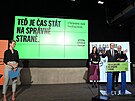 Koalice SPOLU zahájila kampa� do sn�movních voleb. Na snímku Markéta Pekarová...