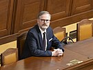 Poslanci projednávají zavedení nové superdávky.  Na snímku Petr Fiala (ODS)....
